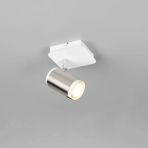 FOCO DE PARED/TECHO GU10 METAL NÍQUEL MATE GIADA