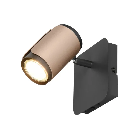 FOCO DE PARED/TECHO GU10 METAL COFFEE GIADA