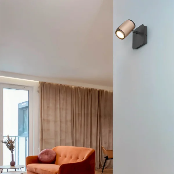 FOCO DE PARED/TECHO GU10 METAL COFFEE GIADA FOCO DE PARED/TECHO GU10 METAL COFFEE GIADA