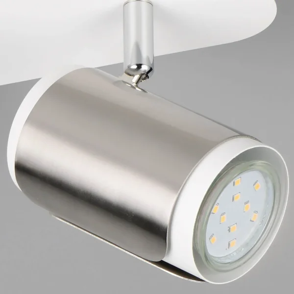 FOCO DE PARED/TECHO 2 LUCES GU10 METAL NÍQUEL MATE GIADA FOCO DE PARED/TECHO 2 LUCES GU10 METAL NÍQUEL MATE GIADA