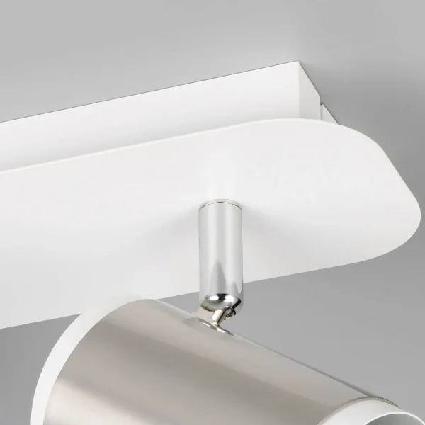 FOCO DE PARED/TECHO 2 LUCES GU10 METAL NÍQUEL MATE GIADA FOCO DE PARED/TECHO 2 LUCES GU10 METAL NÍQUEL MATE GIADA