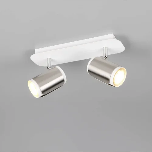 FOCO DE PARED/TECHO 2 LUCES GU10 METAL NÍQUEL MATE GIADA FOCO DE PARED/TECHO 2 LUCES GU10 METAL NÍQUEL MATE GIADA