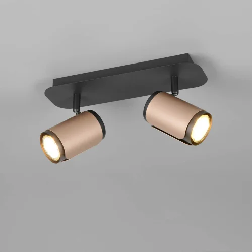 FOCO DE PARED/TECHO 2 LUCES GU10 METAL COFFEE GIADA FOCO DE PARED/TECHO 2 LUCES GU10 METAL COFFEE GIADA
