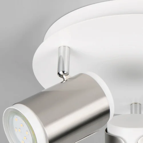 FOCO DE PARED/TECHO 3 LUCES GU10 METAL NÍQUEL MATE GIADA FOCO DE PARED/TECHO 3 LUCES GU10 METAL NÍQUEL MATE GIADA