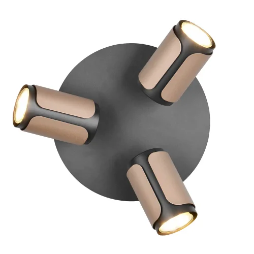 FOCO DE PARED/TECHO 3 LUCES GU10 METAL COFFEE GIADA FOCO DE PARED/TECHO 3 LUCES GU10 METAL COFFEE GIADA