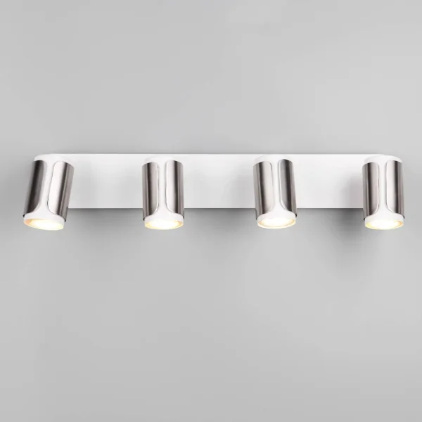 FOCO DE PARED/TECHO 4 LUCES GU10 METAL NÍQUEL MATE GIADA FOCO DE PARED/TECHO 4 LUCES GU10 METAL NÍQUEL MATE GIADA
