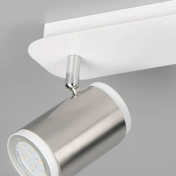 FOCO DE PARED/TECHO 4 LUCES GU10 METAL NÍQUEL MATE GIADA FOCO DE PARED/TECHO 4 LUCES GU10 METAL NÍQUEL MATE GIADA
