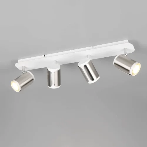 FOCO DE PARED/TECHO 4 LUCES GU10 METAL NÍQUEL MATE GIADA FOCO DE PARED/TECHO 4 LUCES GU10 METAL NÍQUEL MATE GIADA