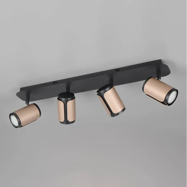 FOCO DE PARED/TECHO 4 LUCES GU10 METAL COFFEE GIADA FOCO DE PARED/TECHO 4 LUCES GU10 METAL COFFEE GIADA