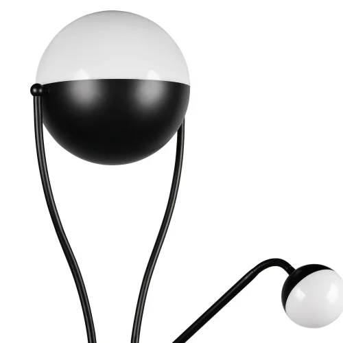 LÁMPARA DE PIE LED 18W+3,8W 3000K METAL NEGRO CASCADA LÁMPARA DE PIE LED 18W+3,8W 3000K METAL NEGRO CASCADA