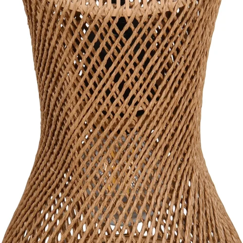 LÁMPARA DE TECHO COLGANTE E27 PAPIERGARN MARRÓN NAHELE LÁMPARA DE TECHO COLGANTE E27 PAPIERGARN MARRÓN NAHELE