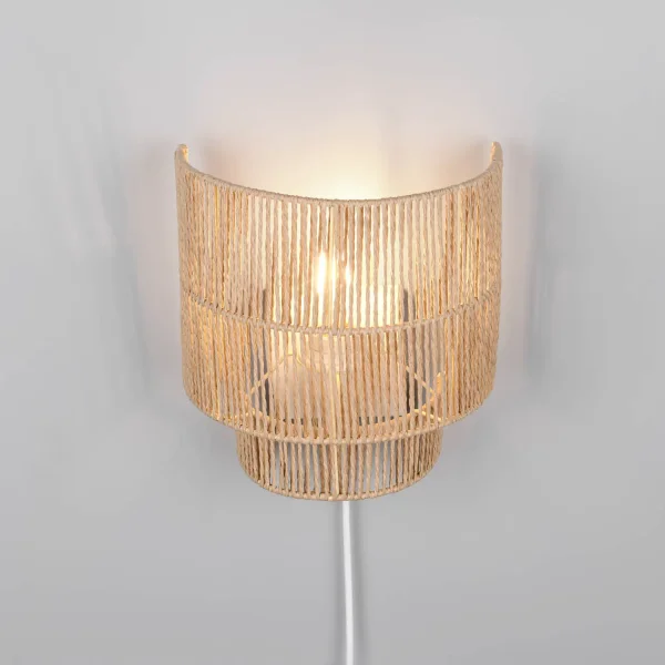 APLIQUE DE PARED E27 PAPIERGARN MARRÓN SELKIS APLIQUE DE PARED E27 PAPIERGARN MARRÓN SELKIS