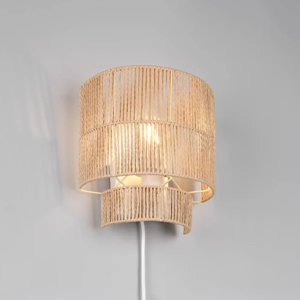 APLIQUE DE PARED E27 PAPIERGARN MARRÓN SELKIS APLIQUE DE PARED E27 PAPIERGARN MARRÓN SELKIS