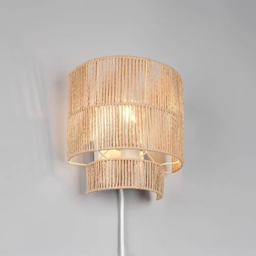 APLIQUE DE PARED E27 PAPIERGARN MARRÓN SELKIS APLIQUE DE PARED E27 PAPIERGARN MARRÓN SELKIS