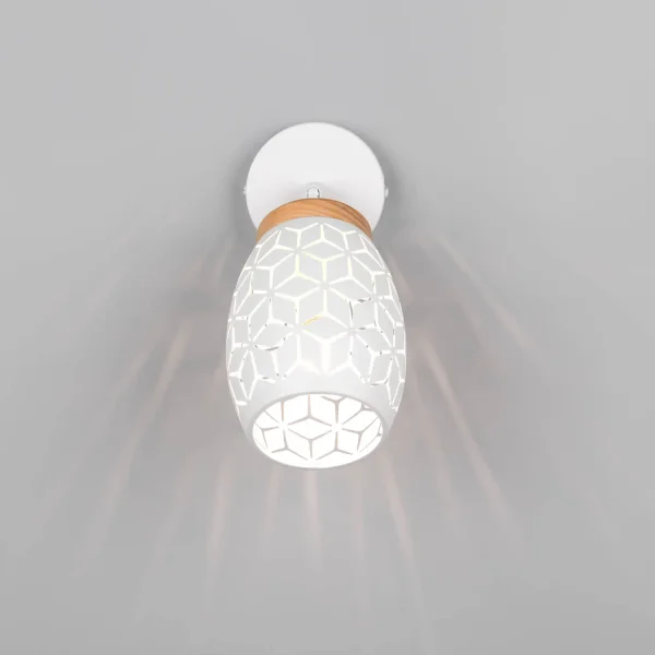 APLIQUE DE PARED 1 LUZ METAL BLANCO E14 BIRKITA APLIQUE DE PARED 1 LUZ METAL BLANCO E14 BIRKITA