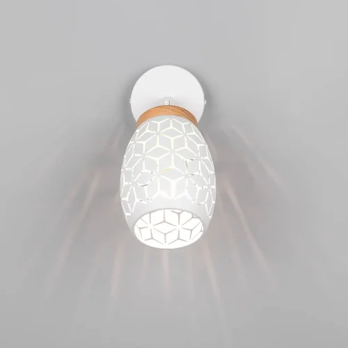 APLIQUE DE PARED 1 LUZ METAL BLANCO E14 BIRKITA APLIQUE DE PARED 1 LUZ METAL BLANCO E14 BIRKITA