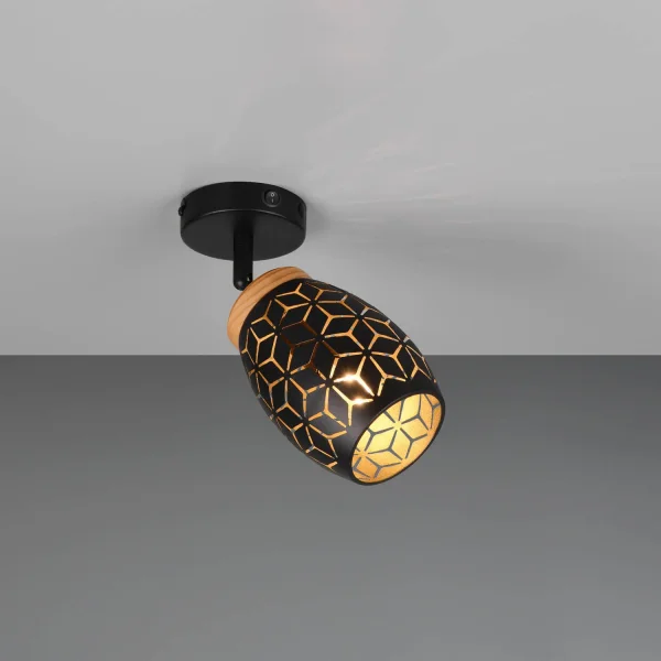 APLIQUE DE PARED 1 LUZ METAL NEGRO E14 BIRKITA APLIQUE DE PARED 1 LUZ METAL NEGRO E14 BIRKITA