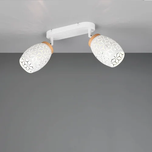 FOCO 2 LUCES TECHO/PARED METAL BLANCO E14 BIRKITA FOCO 2 LUCES TECHO/PARED METAL BLANCO E14 BIRKITA