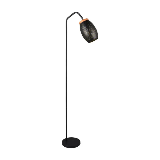 LÁMPARA DE PIE 1 LUZ METAL NEGRO E27 BIRKITA 2