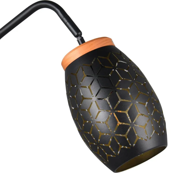 LÁMPARA DE PIE 1 LUZ METAL NEGRO E27 BIRKITA LÁMPARA DE PIE 1 LUZ METAL NEGRO E27 BIRKITA