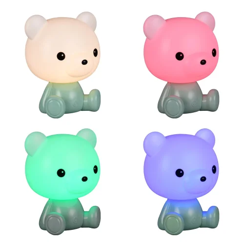 LÁMPARA DE MESA LED 3W 3000K RGB OSITO VERDE LÁMPARA DE MESA LED 3W 3000K RGB OSITO VERDE