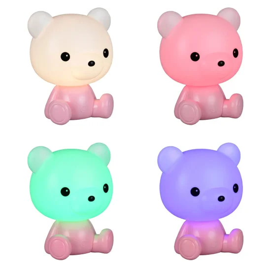 LÁMPARA DE MESA LED 3W 3000K RGB OSITO ROSA 2