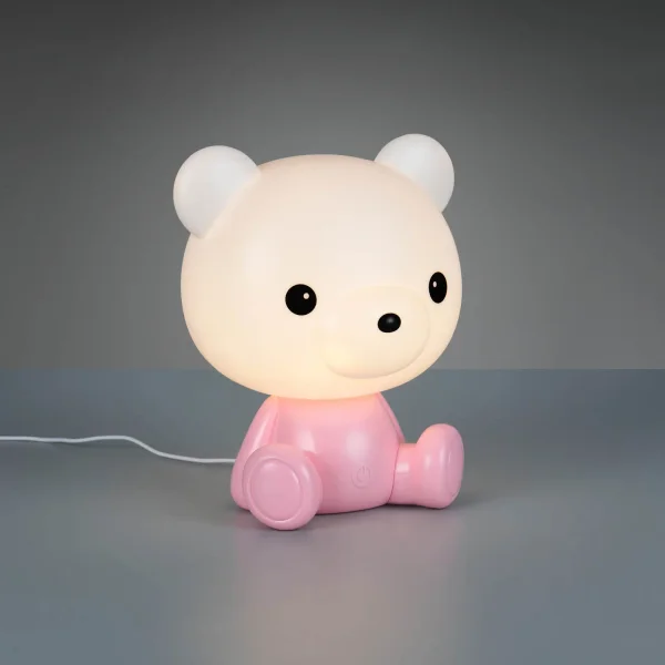 LÁMPARA DE MESA LED 3W 3000K RGB OSITO ROSA LÁMPARA DE MESA LED 3W 3000K RGB OSITO ROSA