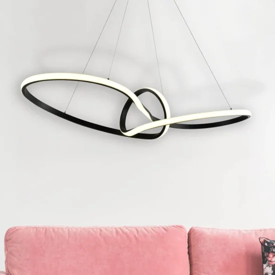 LÁMPARA DE TECHO LED 39W REGULABLE COLOR/INTENSIDAD NEGRA OLIMPO