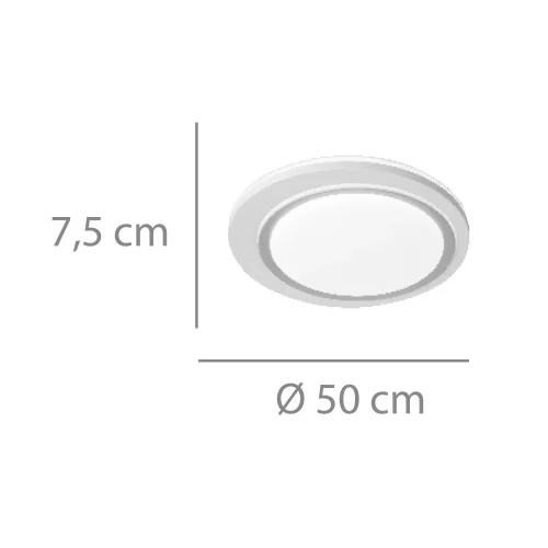 PLAFÓN DE TECHO LED 53W REGULABLE BRONCE LUMIRA