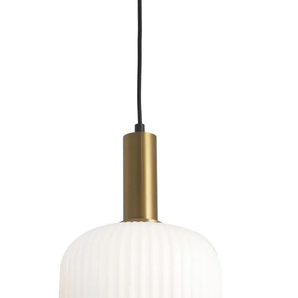 LÁMPARA DE TECHO 1 LUZ TULIPA BLANCO OPAL Ø20 E27 SHELBY