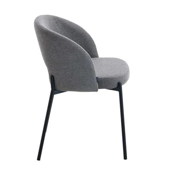 SILLA TAPIZADA GRIS CLOTILDE