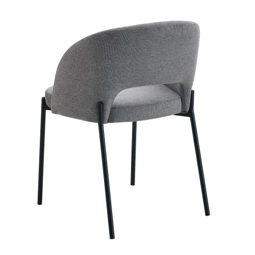 SILLA TAPIZADA GRIS CLOTILDE