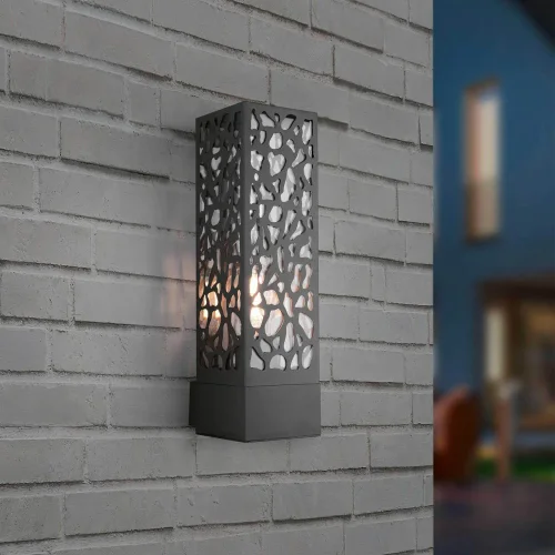 APLIQUE EXTERIOR ACERO ANTRACITA IP44 JACARANDA