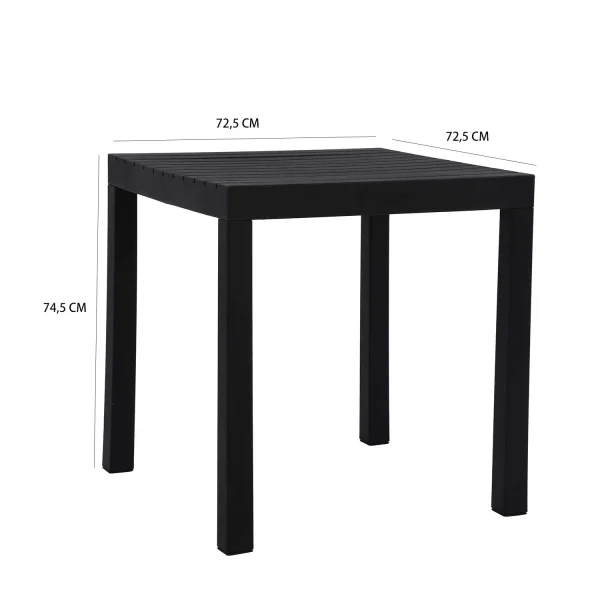 MESA DE JARDIN ELVO NEGRA
