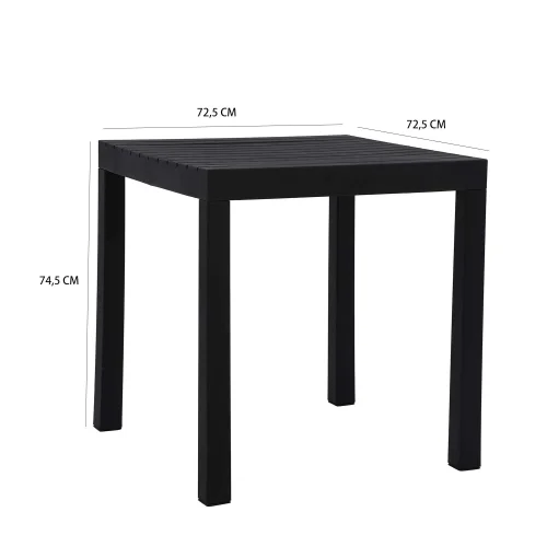 MESA DE JARDIN ELVO NEGRA