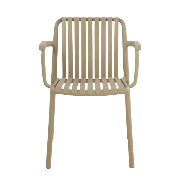 SILLA DE JARDIN CON REPOSABRAZOS POLIPROPILENO ARENA EOLIA