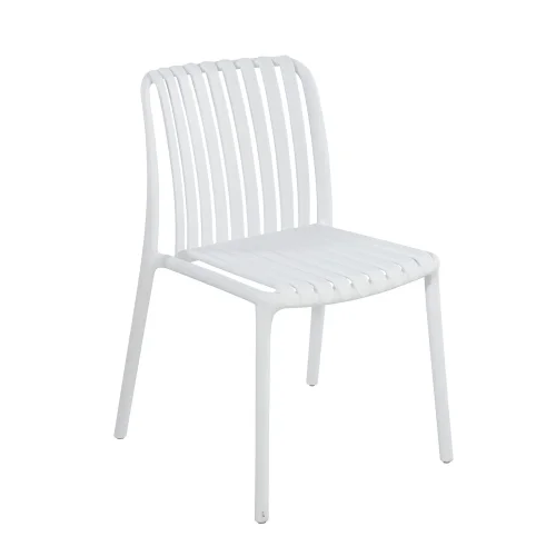 SILLA DE JARDIN POLIPROPILENO BLANCA EOLIA
