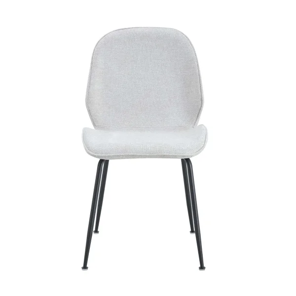 SILLA ASHCROFT TEXTIL ARENA PATAS NEGRAS