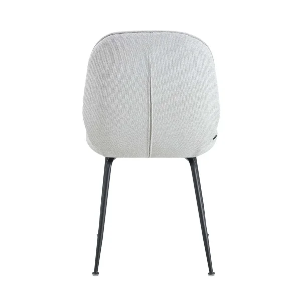 SILLA ASHCROFT TEXTIL ARENA PATAS NEGRAS