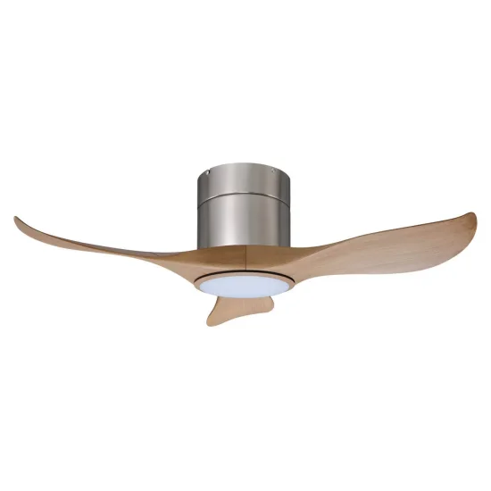 VENTILADOR DE TECHO LED 18W 3 PALAS REGULABLE NIQUEL ISELIN
