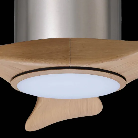 VENTILADOR DE TECHO LED 18W 3 PALAS REGULABLE NIQUEL ISELIN 2
