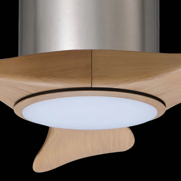 VENTILADOR DE TECHO LED 18W 3 PALAS REGULABLE NIQUEL ISELIN