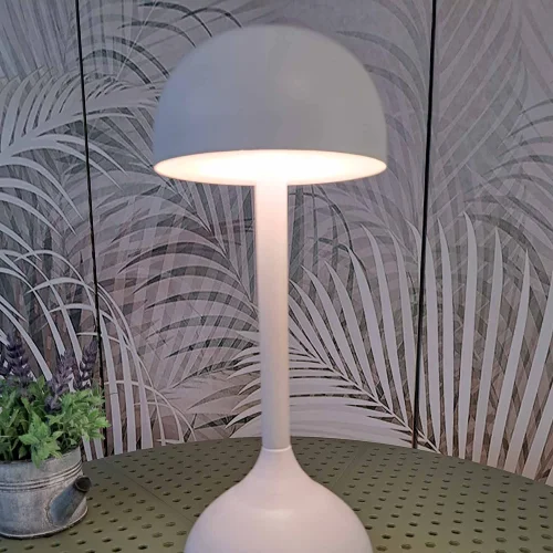 LÁMPARA DE MESA LED RECARGABLE INALÁMBRICA 203LM BLANCA IP44 SOLEA