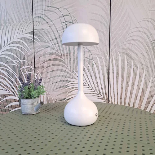 LÁMPARA DE MESA LED RECARGABLE INALÁMBRICA 203LM BLANCA IP44 SOLEA