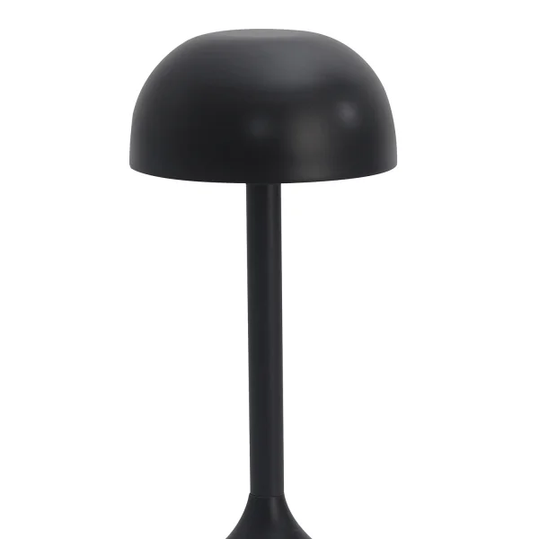 LÁMPARA DE MESA LED RECARGABLE INALÁMBRICA 203LM NEGRA IP44 SOLEA