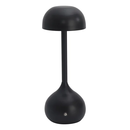 LÁMPARA DE MESA LED RECARGABLE INALÁMBRICA 203LM NEGRA IP44 SOLEA
