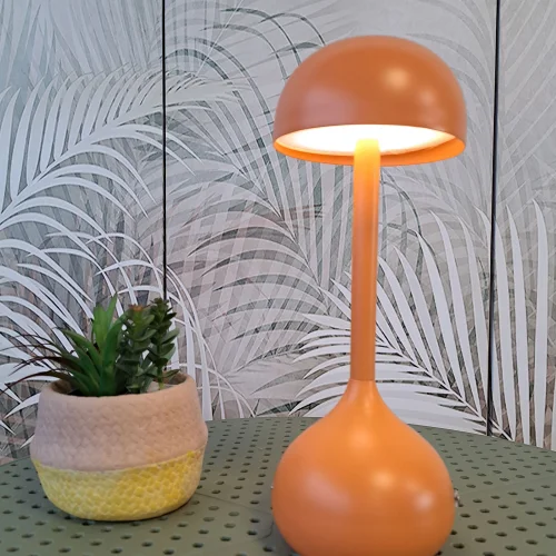 LÁMPARA DE MESA LED RECARGABLE INALÁMBRICA 203LM TERRACOTA IP44 SOLEA