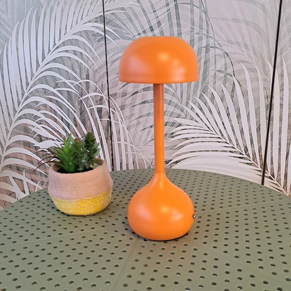 LÁMPARA DE MESA LED RECARGABLE INALÁMBRICA 203LM TERRACOTA IP44 SOLEA