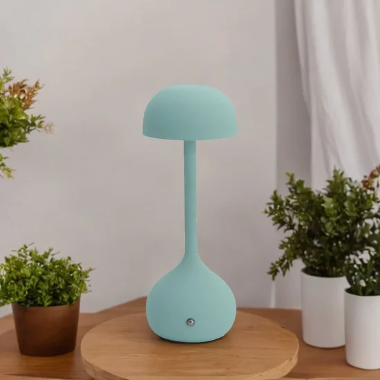 LÁMPARA DE MESA LED RECARGABLE INALÁMBRICA 203LM AGUAMARINA IP44 SOLEA