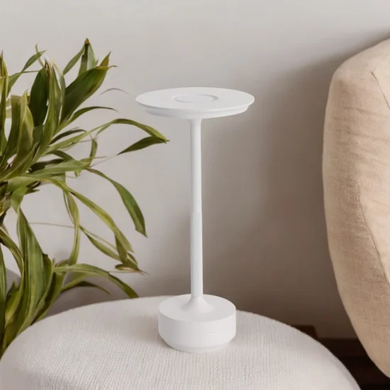 LÁMPARA DE MESA LED RECARGABLE INALÁMBRICA 213LM BLANCA IP44 ESTIVA